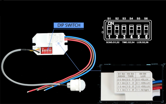 Você sabe o que é o DIP Switch em sensores de movimento?