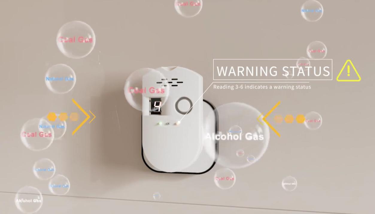 NINGBO PDLUX PD-GSV8 Smart Gas Alarm-Sistema Avançado de Detecção e Segurança de Gás