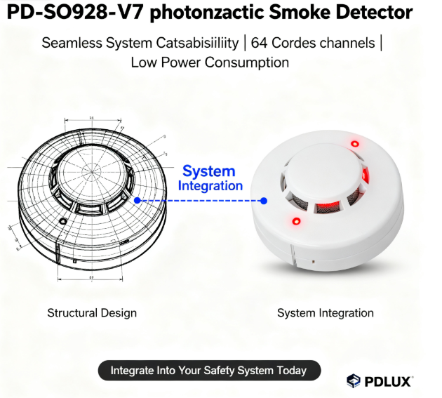 Smart Fire Safety da PDLUX: Lançado detector fotoelétrico de fumaça PD-SO928-V7