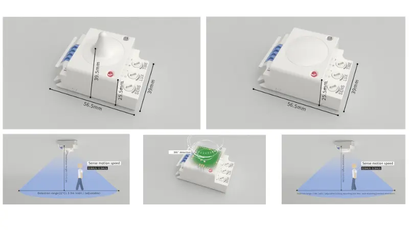 PDLUX lança sensores de micro-ondas PD-MV1029A e PD-MV1029B de 5,8 GHz para iluminação interna inteligente