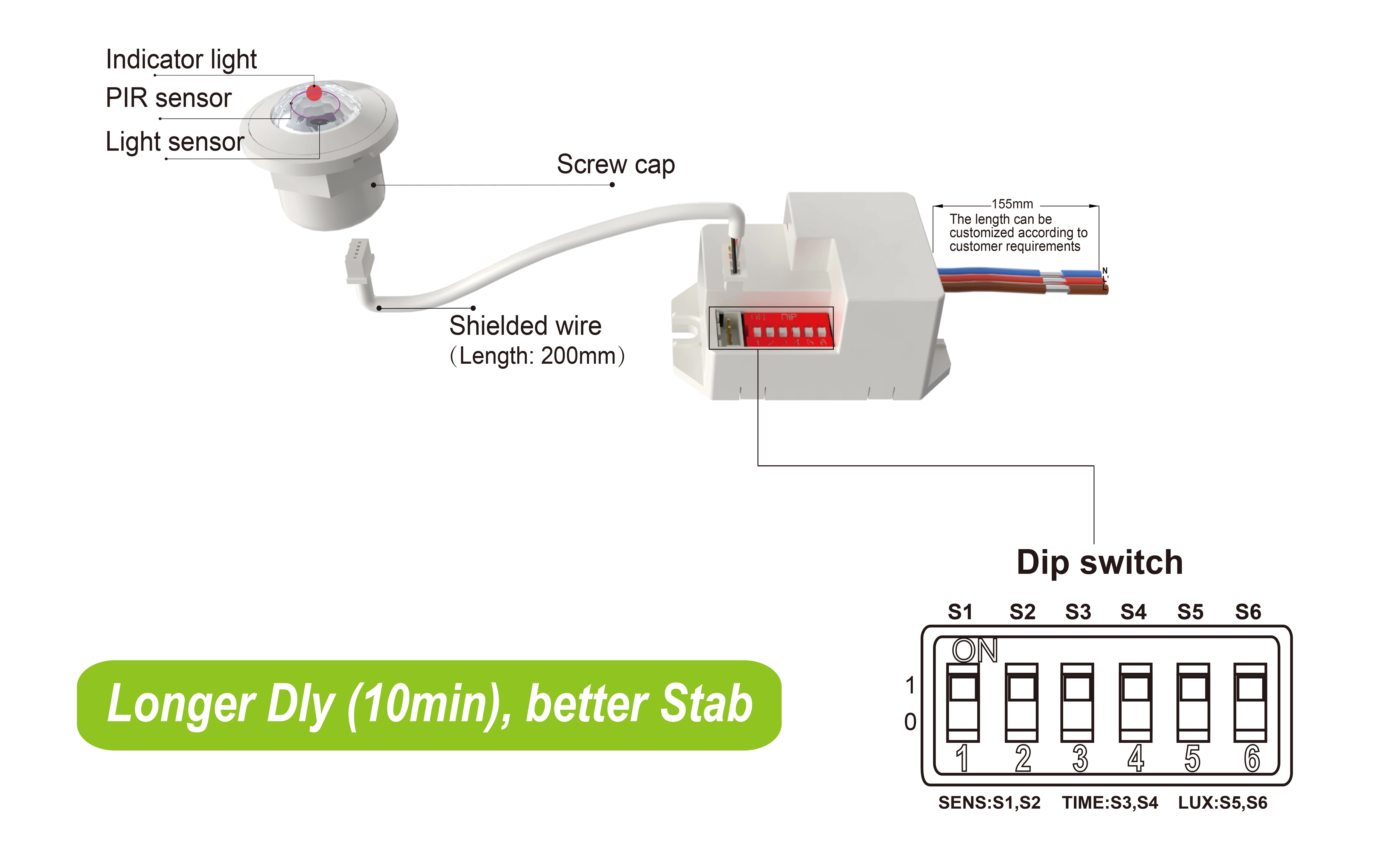 Pdlux lança sensor de movimento PIR PD-PIR-M15Z-A com atraso de até 10 minutos e estabilidade aprimorada
