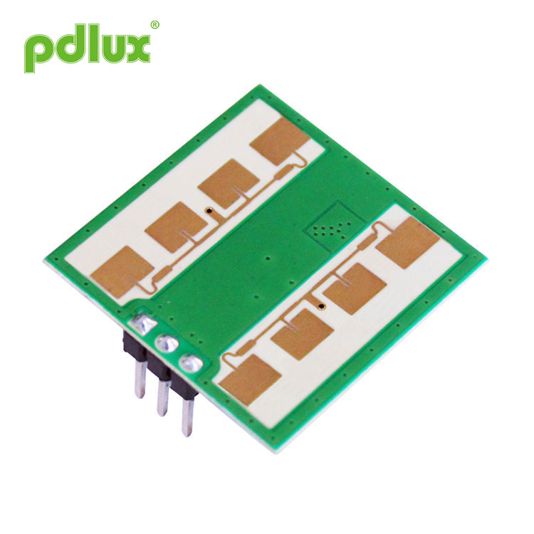 Módulo de sensor de radar Doppler de micro-ondas de alta frequência Pdlux PD-V12H 24,125 GHz de alta sensibilidade